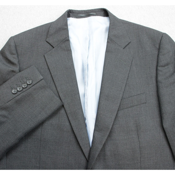 Charles Tyrwhitt Blazer Mens 44R Gray 100% Wool Classic Fit 2 Buttons - Picture 1 of 10